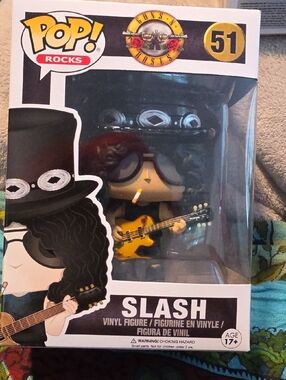 Funko Pop! Rocks Slash Vinyl Figure with Yellow Guitar #51